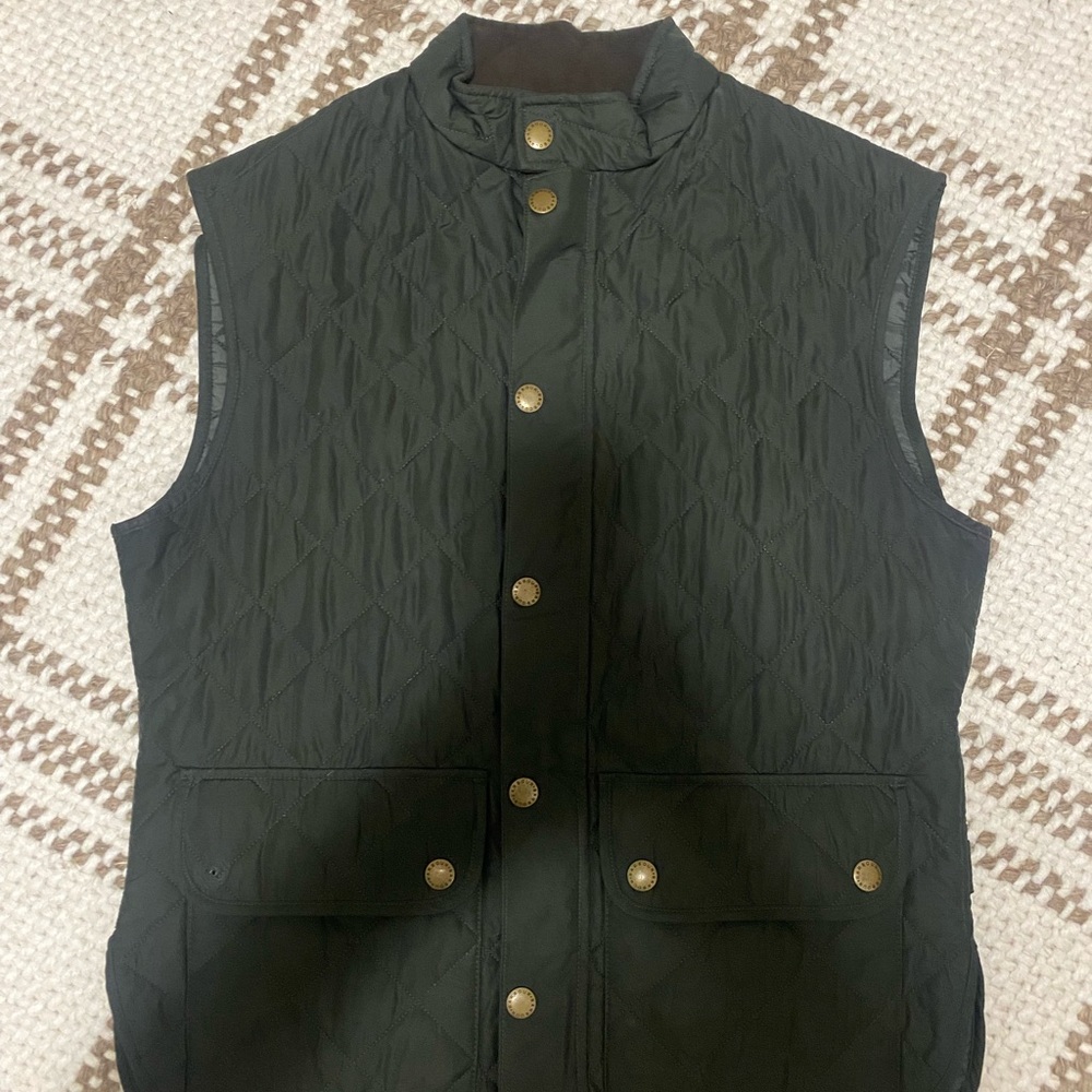 Barbour Men's Quilted Vest - Dark Green